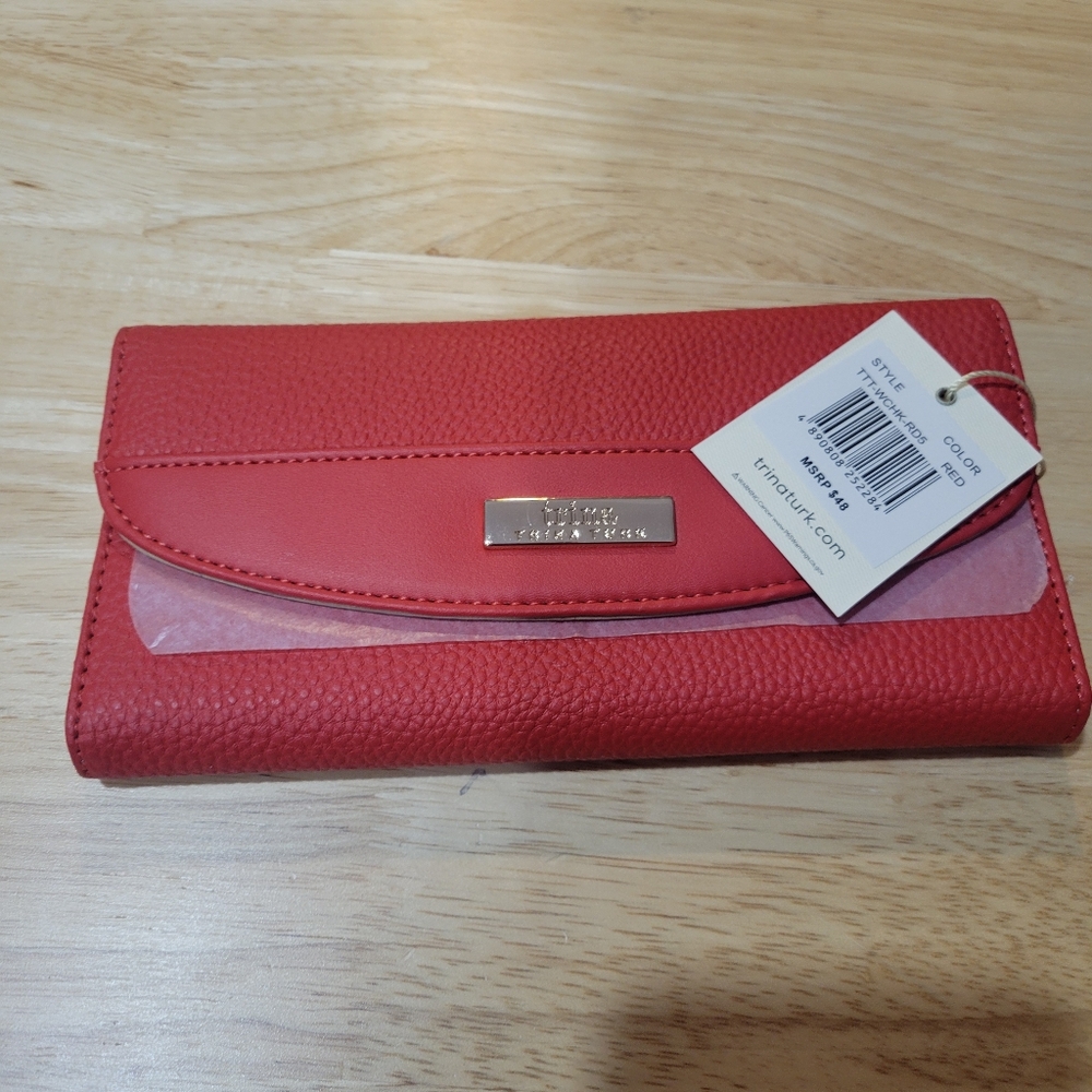 Trina Turk Red Large Wallet